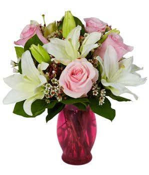 Sweetheart Rose and Lily Bouquet